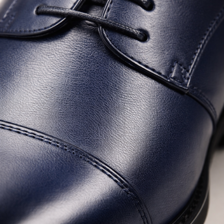 Chaussures habillées en cuir pour homme à bout droit