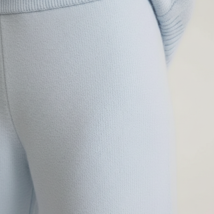 Cashmere Sweater Set Turtleneck Cable Knit Women