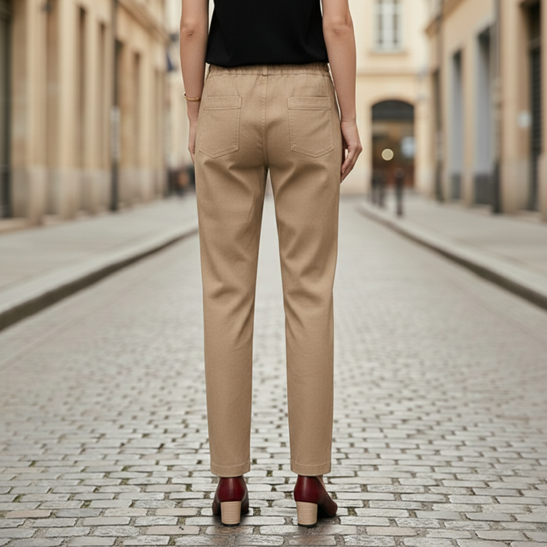 Pantalon droit longueur totale pour femme