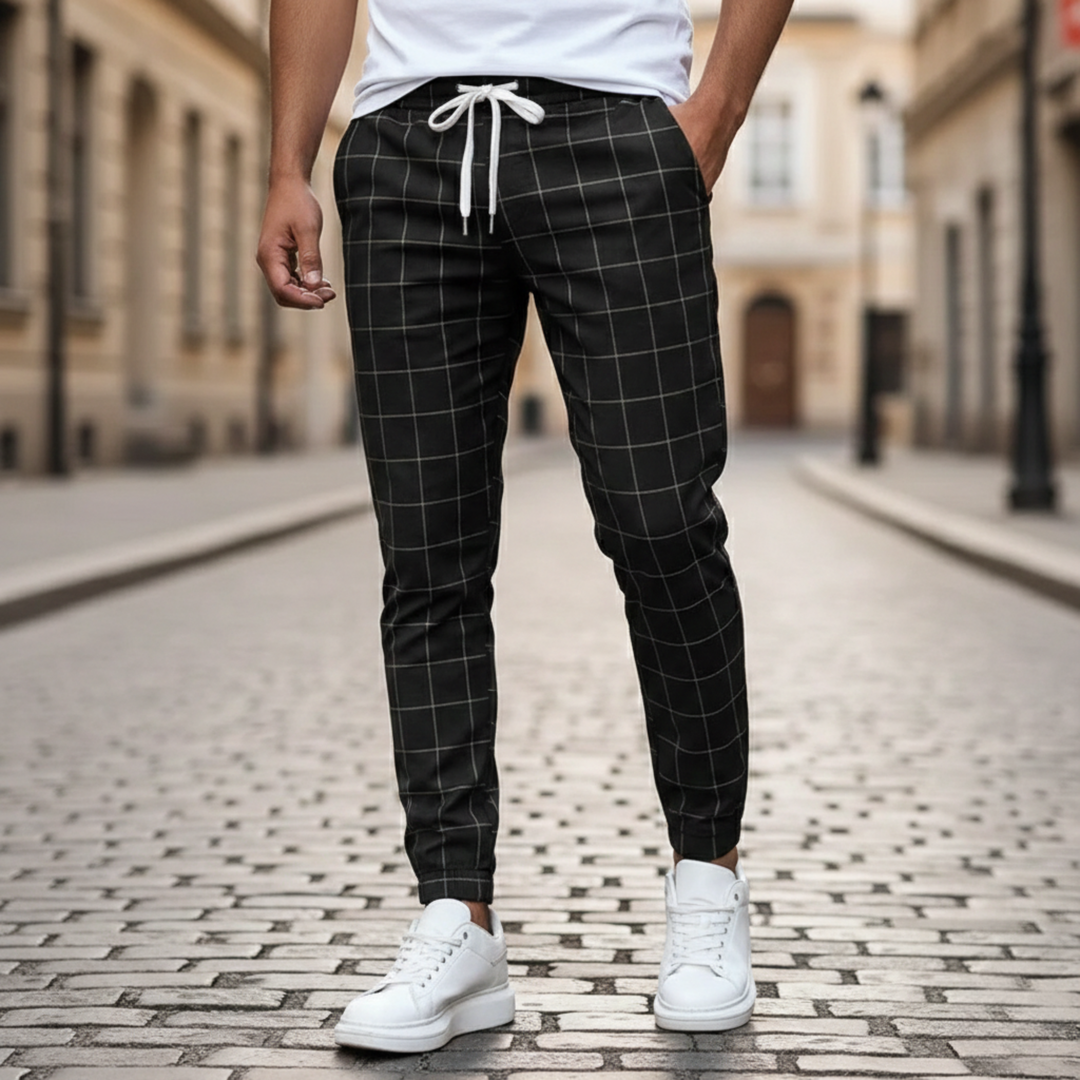 Joggeur à carreaux Crossmark pour homme