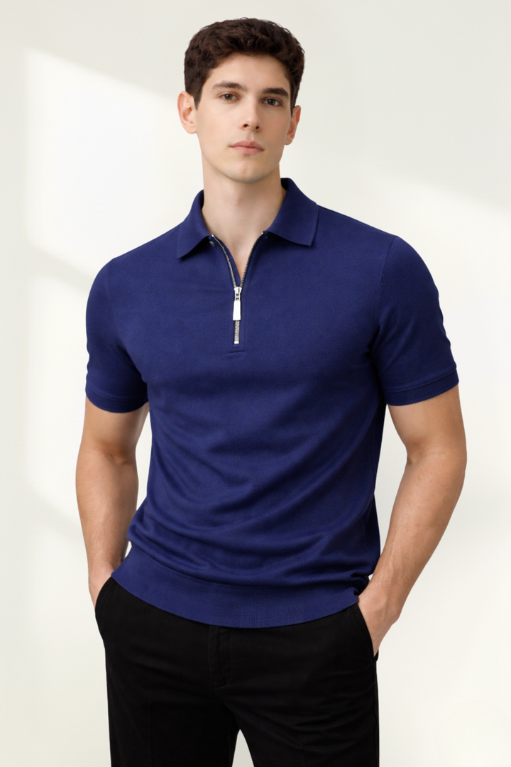 Camisa Polo con Cremallera para Hombre
