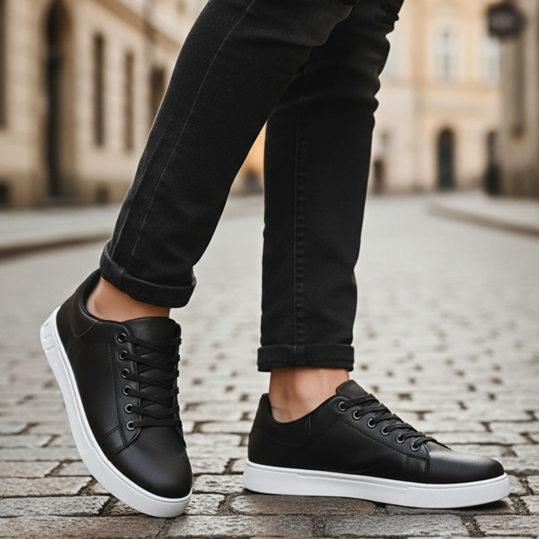 Zapatillas Casuales para Hombre con Cordones de Corte Bajo