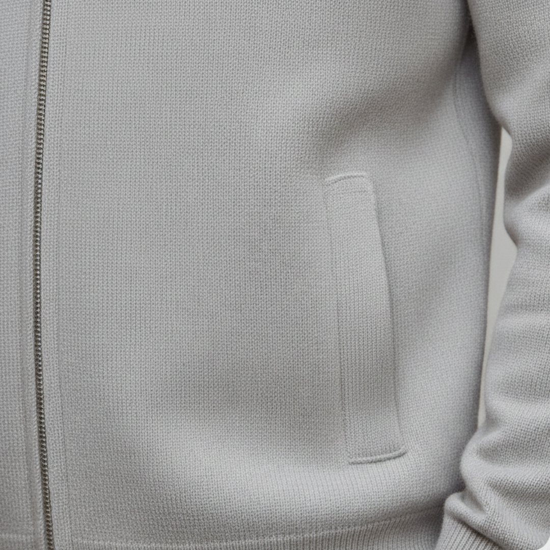 Cardigan Zip Front Knit for Men