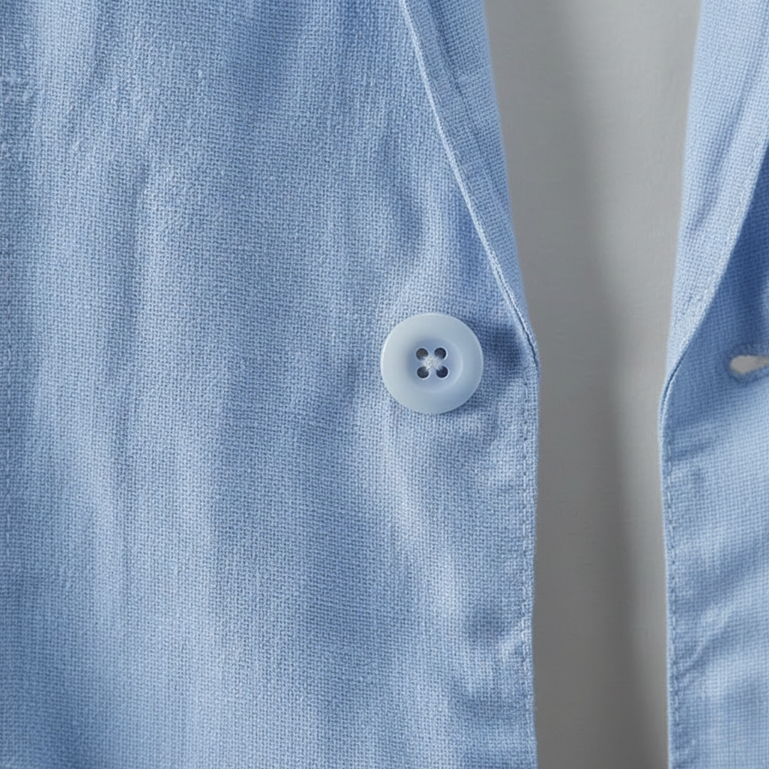 Blazer de lino ligero de un solo botón para hombres