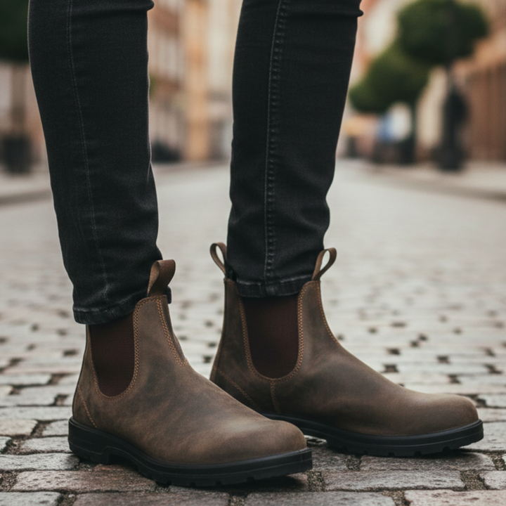 Bottes orthopédiques à enfiler unisexes avec semelle robuste