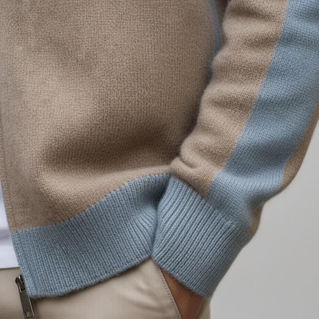 Veste pour homme à fermeture éclair devant