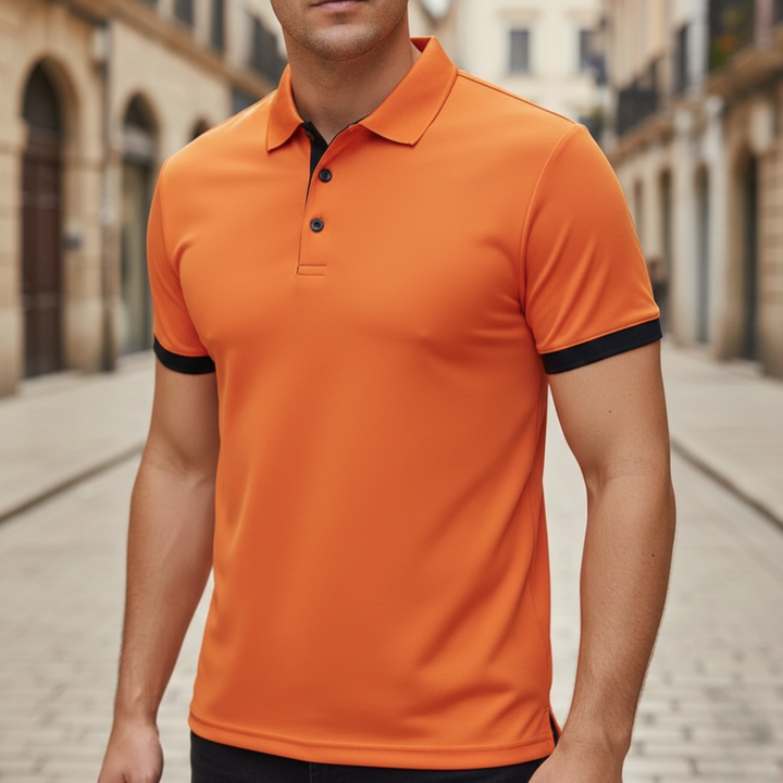 Camisa Polo para Hombre de Manga Corta Ajuste Deportivo