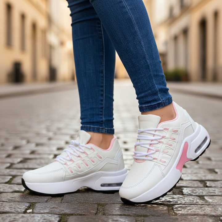 Chaussures orthopédiques à lacets semelle amortissante pour femmes