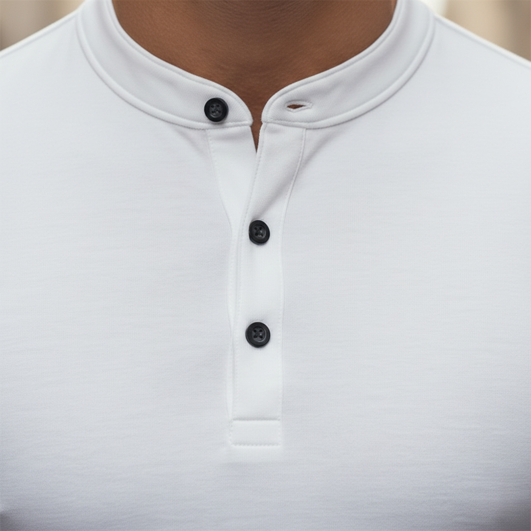 Mens long sleeve polo shirt