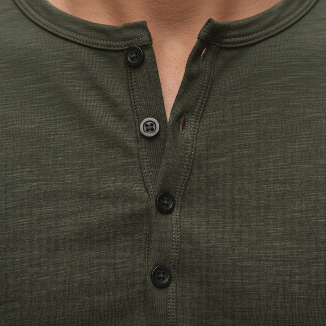 Camisa de Manga Larga con Botones para Hombre