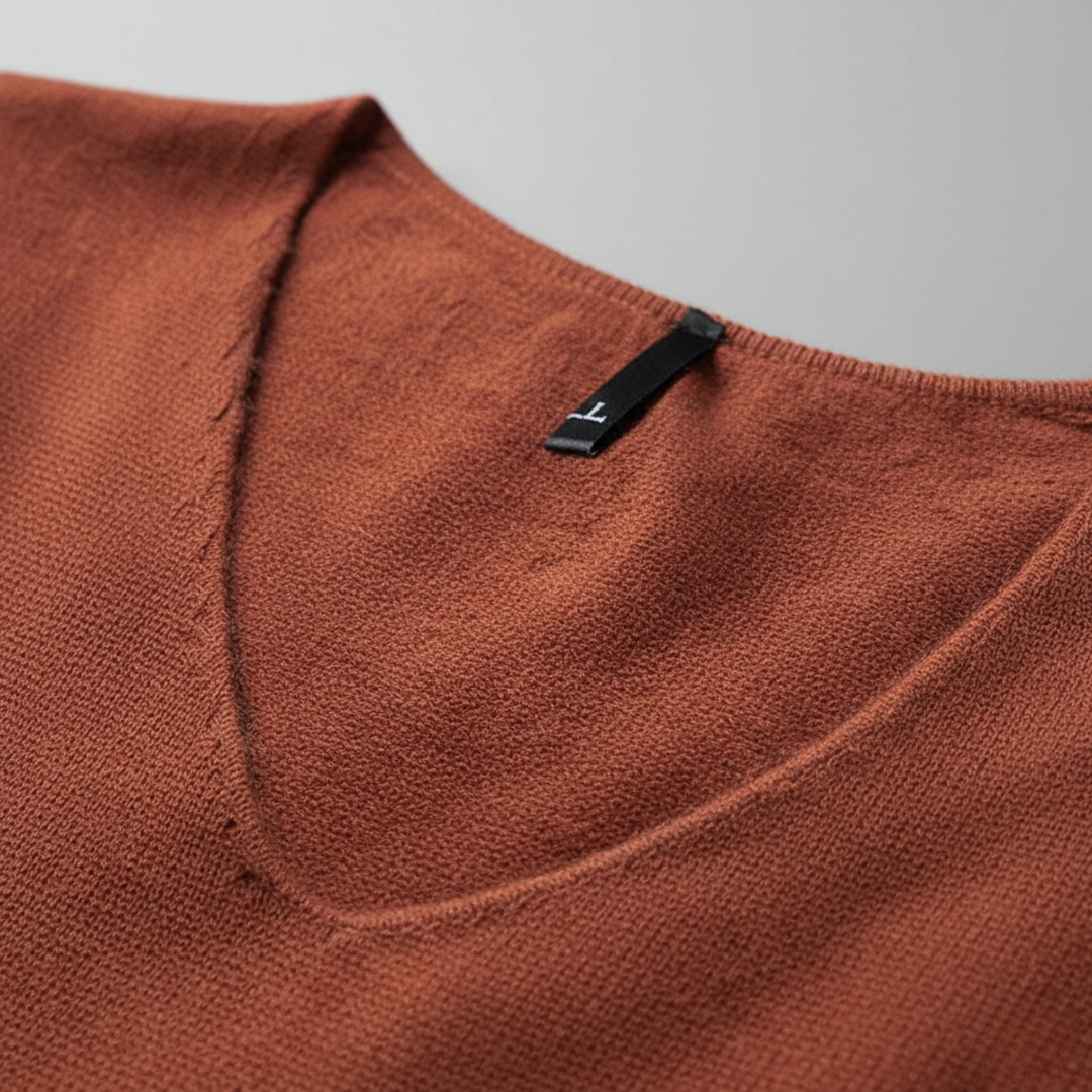 Cashmere Sweater V Neck Long Sleeve Men