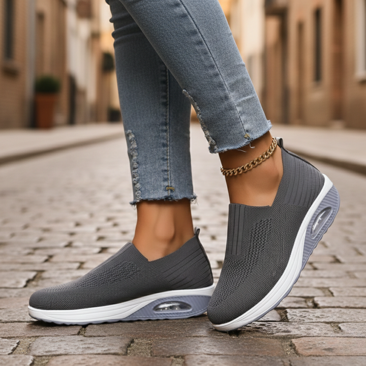 Chaussures orthopédiques pour femmes à enfiler avec semelle amortissante