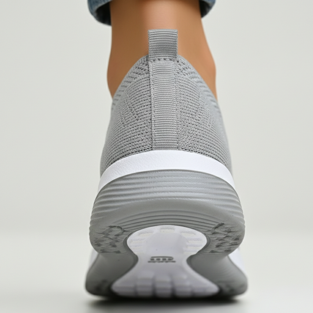 Chaussures orthopédiques de marche pour femmes à enfiler en maille