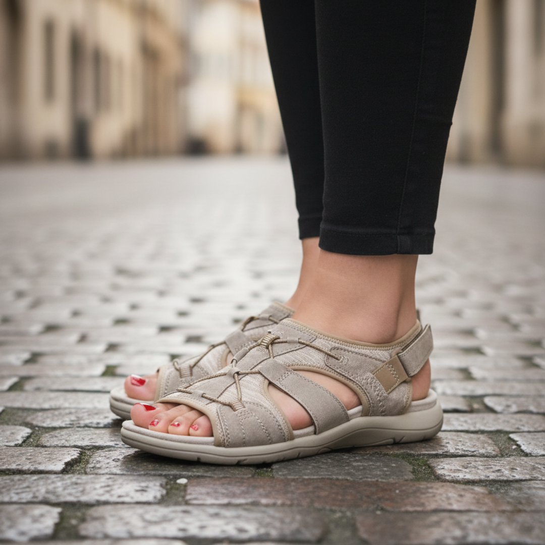 Sandales orthopédiques pour femmes, chaussures d'été réglables