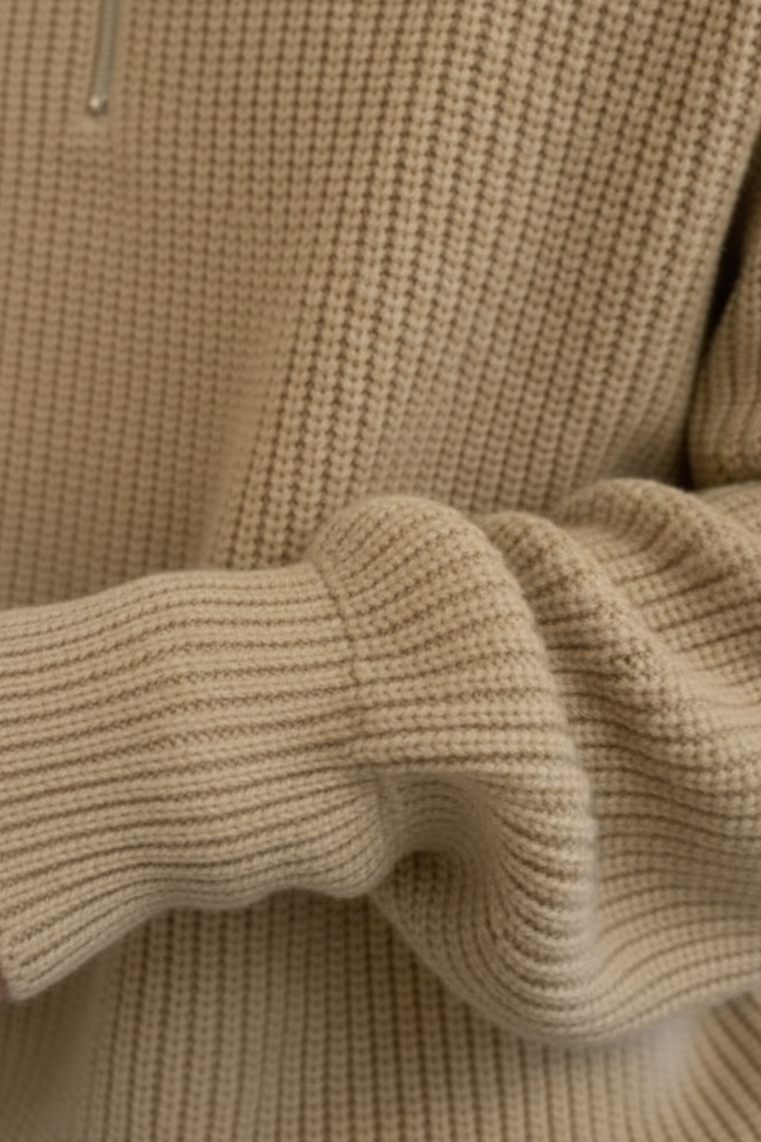 Pull polo à demi-fermeture éclair pour homme en tricot