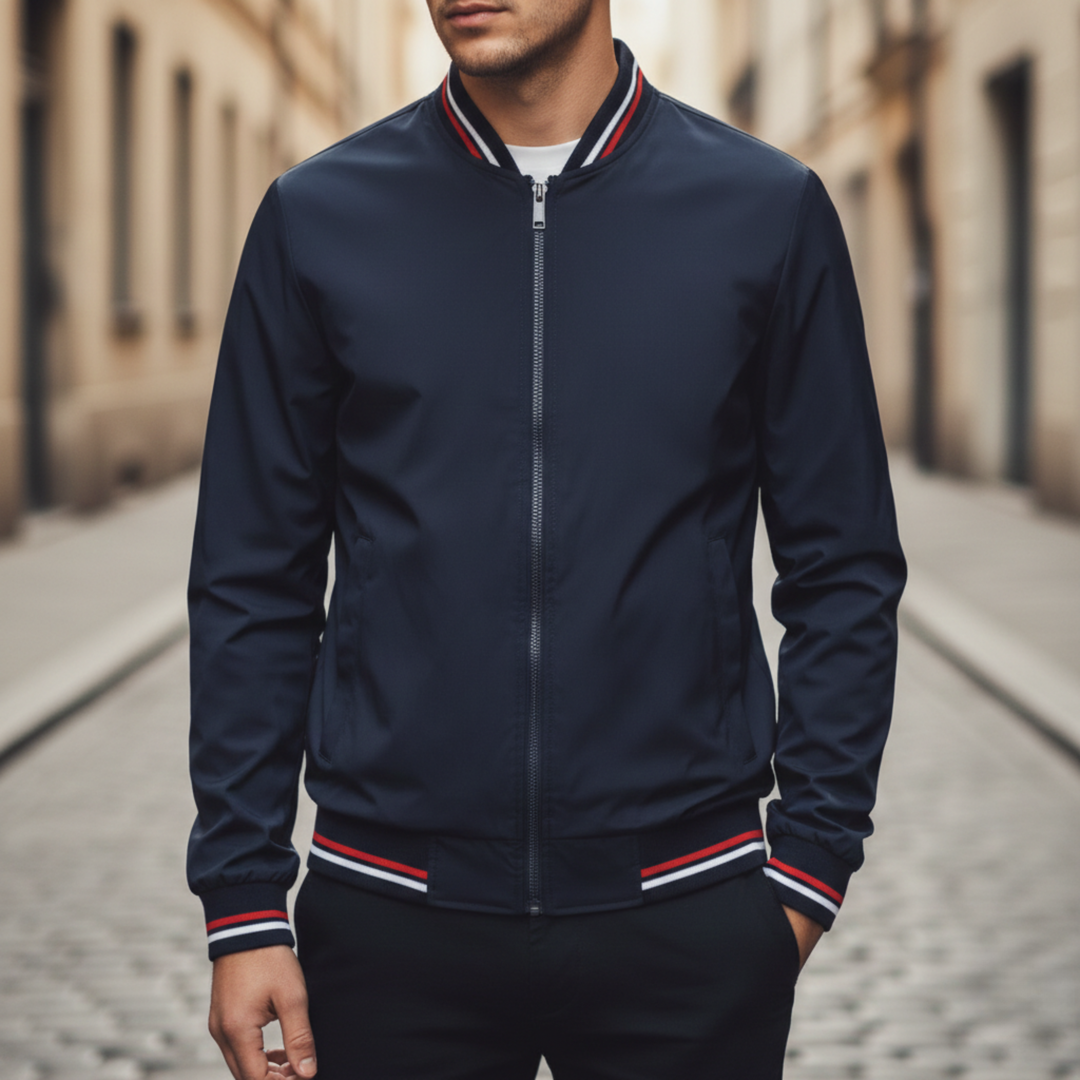 Bomber Jacket Zip Front Lightweight Men