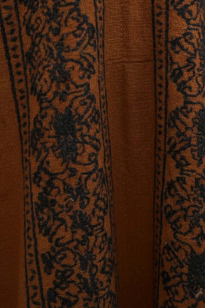 Robe longue imprimée bohème pour femme