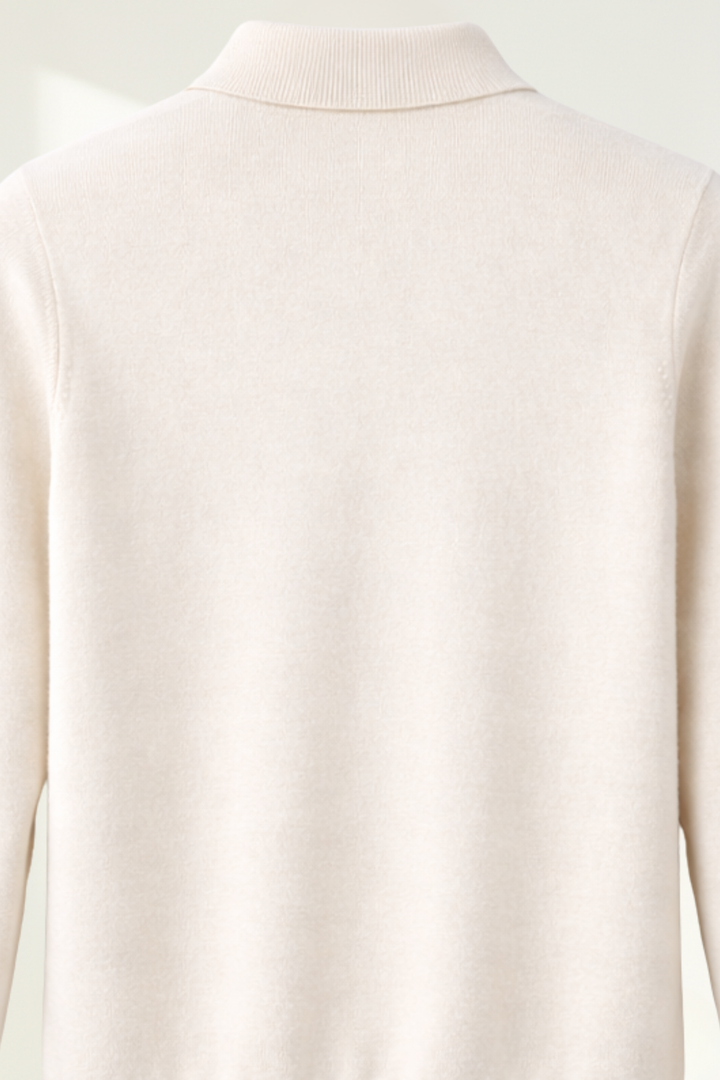 Men’s Long Sleeve Knit Polo Sweater