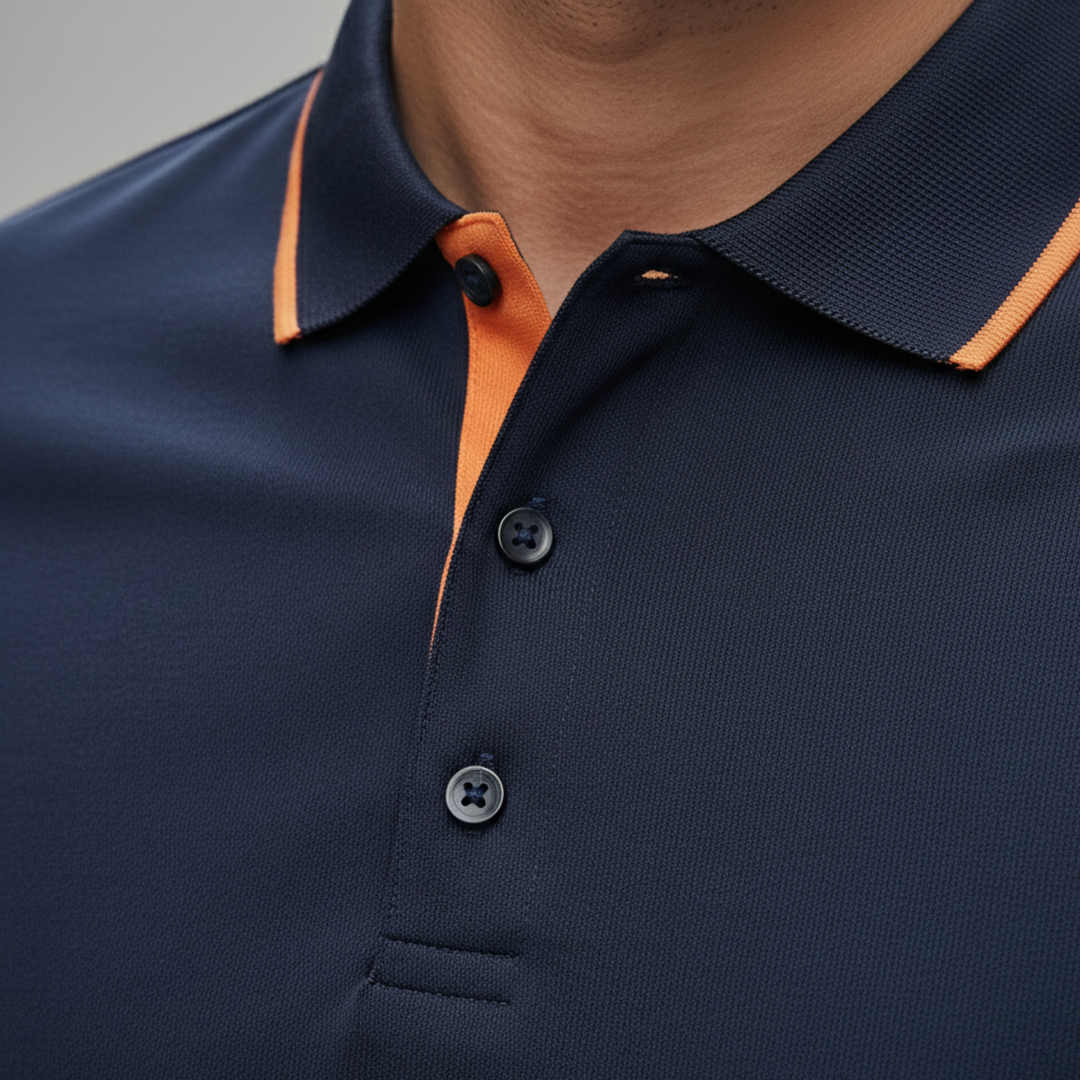 Camisa Polo para Hombre de Manga Corta Ajuste Deportivo