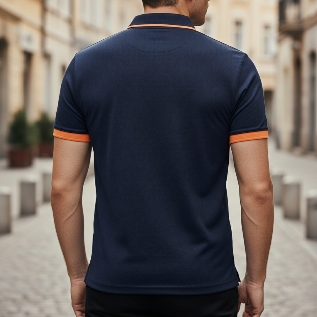 Camisa Polo para Hombre de Manga Corta Ajuste Deportivo
