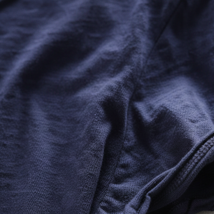 Camiseta de Cuello en V de Manga Corta para Hombre Casual