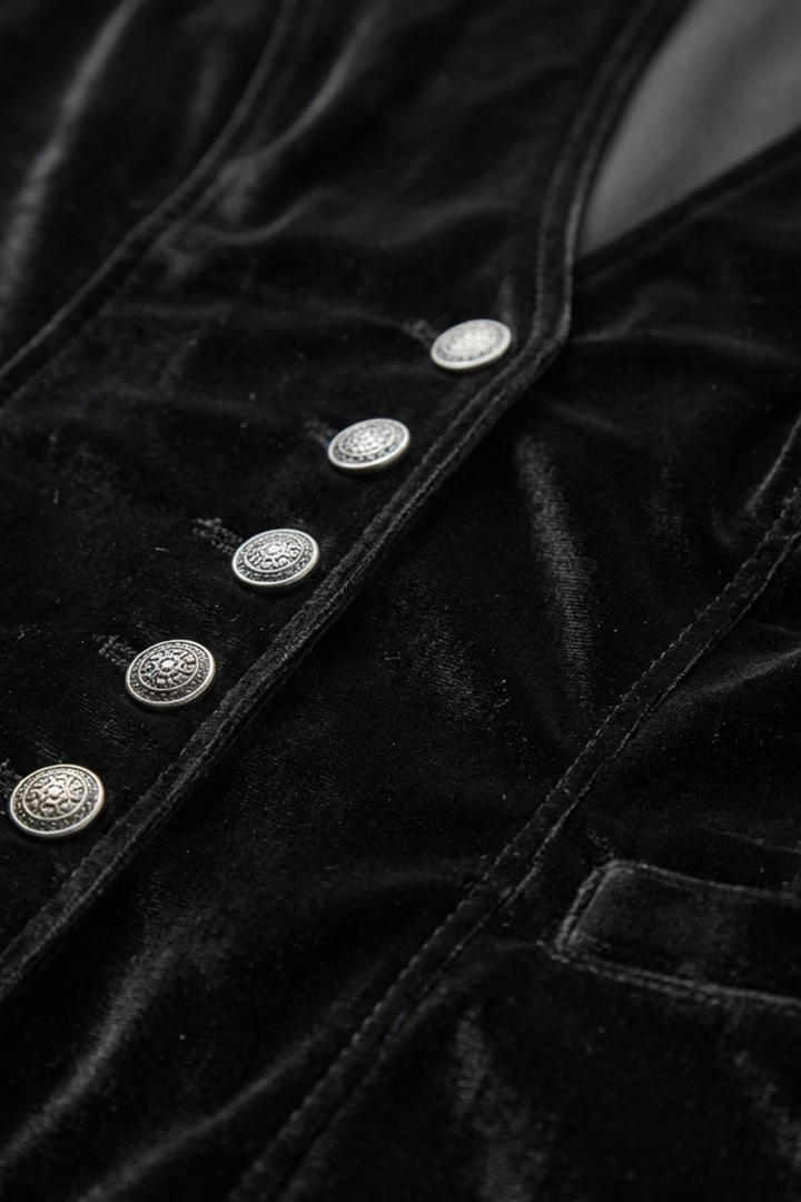 Haut sans manches pour femme à boutons sur le devant