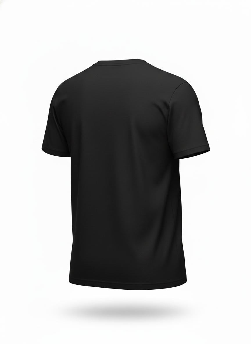Classic Black Men's Crew Neck T-Shirt