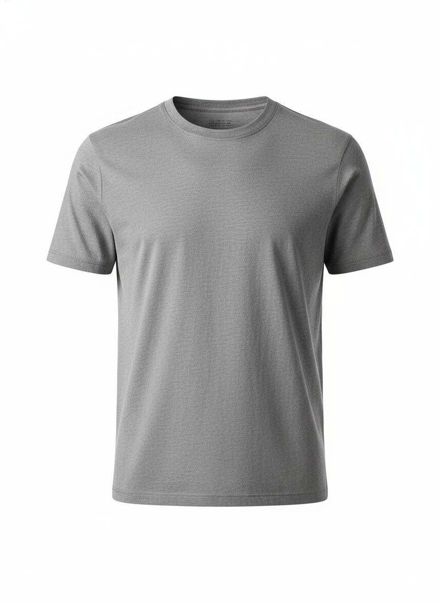 Gray Men's Crew Neck T-Shirt